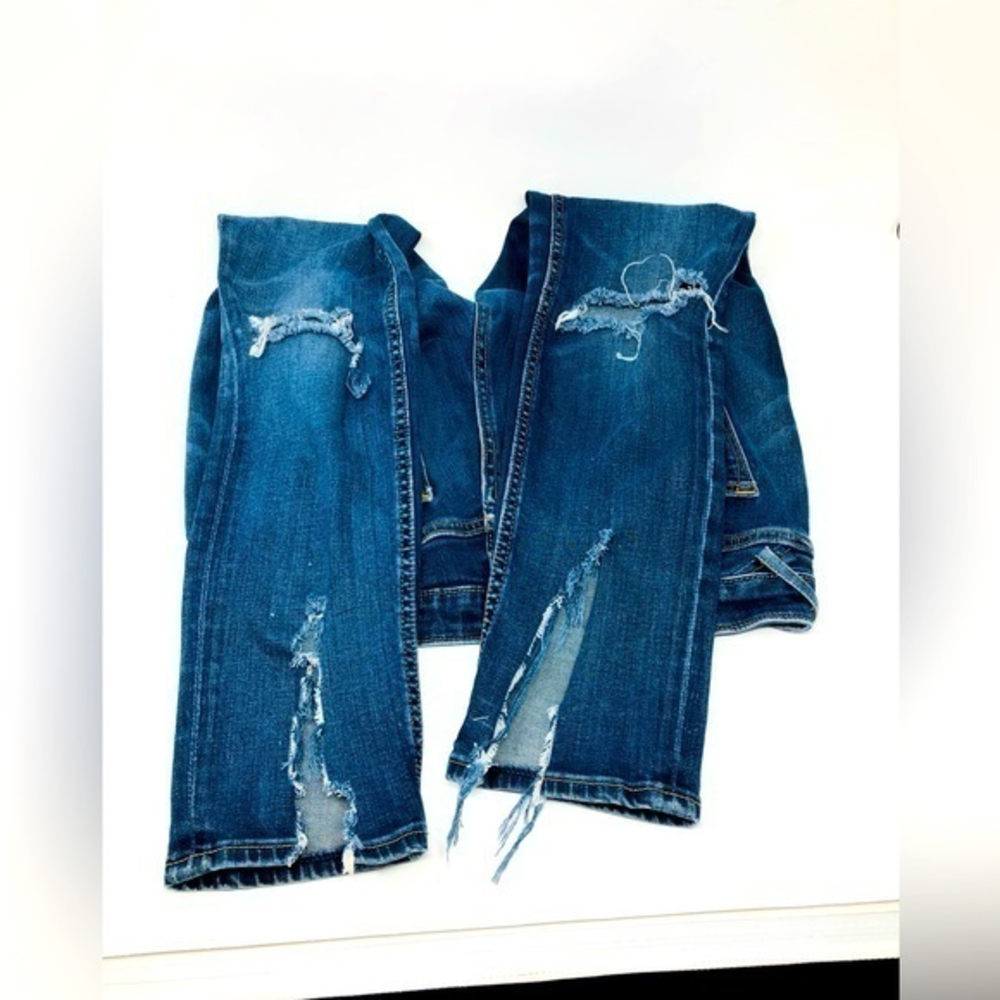 Vigos 29 distress jeans stretch raw steam. Denim the jogger skinny -#D